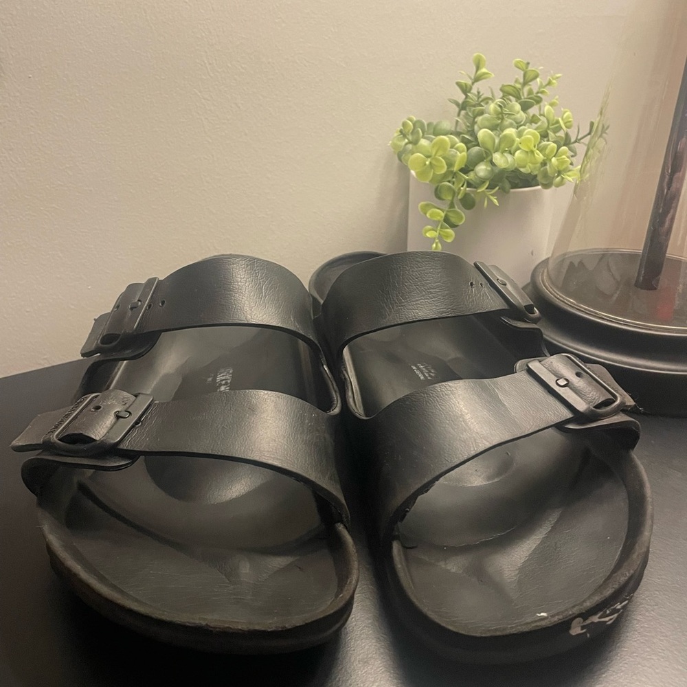 Men's Birkenstock Black Sandals size 11 slip ons